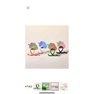 Kate spade China set of 4 napkin rings and place cards‎ new in box green blue